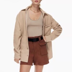 TNA polar fleece button up